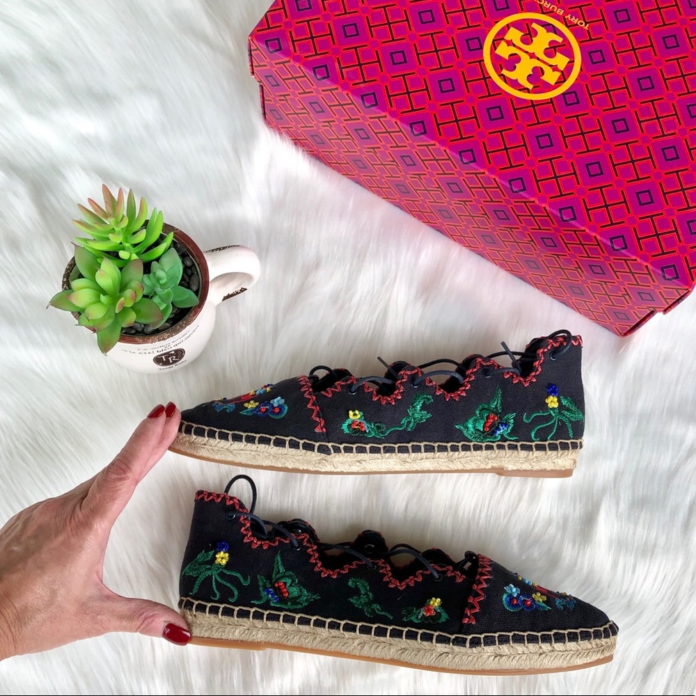 NWT Tory Burch Sonoma Espadrille Flats Size 8 1/2 - Picture 5 of 6